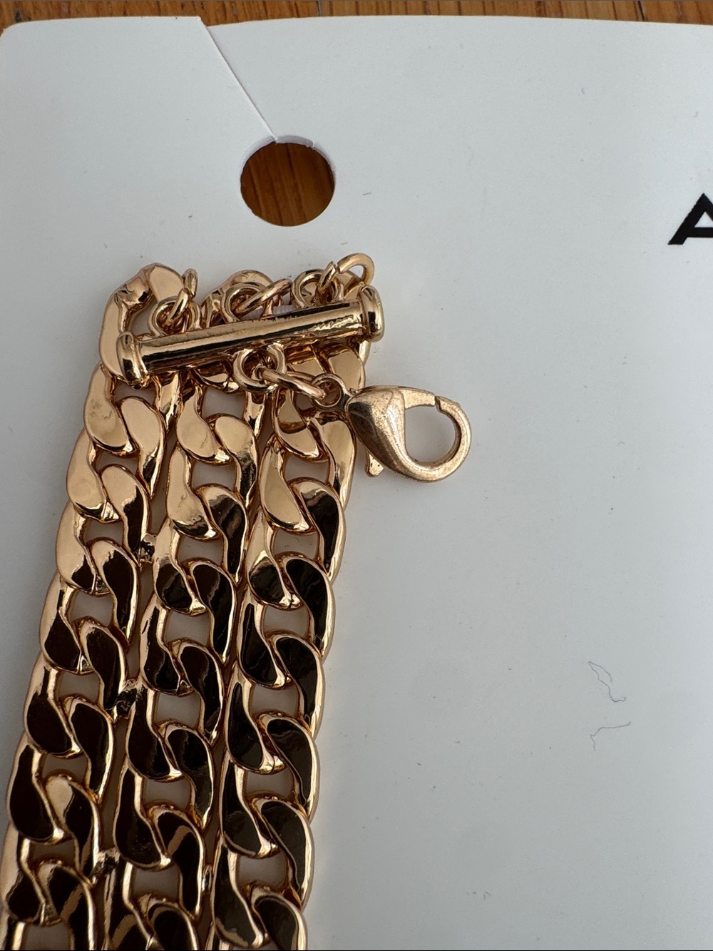 Aldo gold tone chain tiger necklace - Picture 3 of 8